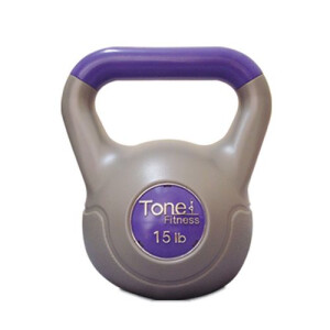 Tone 15 lb Vinyl Kettlebell