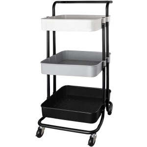 3 Tier Rolling Storage Cart Heavy Duty Mobile Rolling