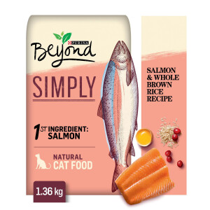 Beyond Simply Natural Dry Cat Food, Salmon & Whole Brown Rice