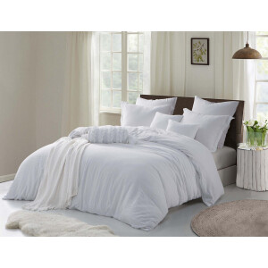 Crinkle Prewashed Duvet Cover Set