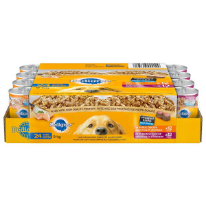PEDIGREE Wet Chopped 24ct pack (with Real Chicken and Filet Mignon Flavour)