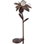Solar Antique Lotus Garden Stake