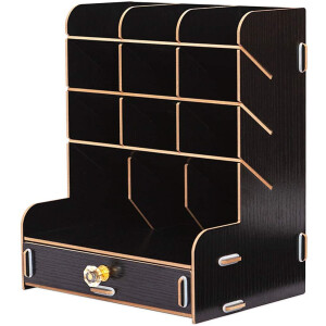 Ayane Wooden Desk Organizer,