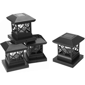 TWINSLUXES Solar Post Cap Lights Outdoor
