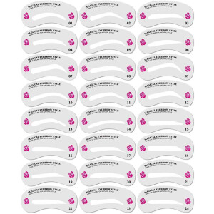 ifferent Styles Eyebrow Shaping Stencils,