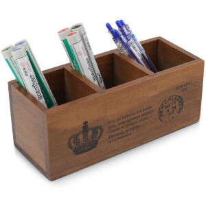Wooden Desktop Storage Organizer