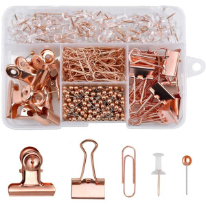 500PCS Rose Gold Office Stationery