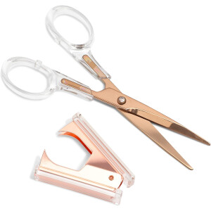 Rose Gold Scissors and Staple Remover