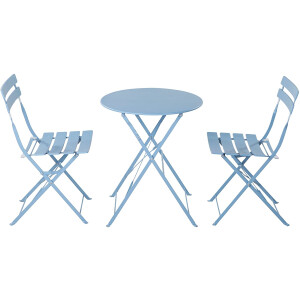 Steel Patio Bistro Set, Folding Outdoor Patio Furniture Sets