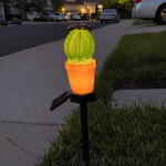 Garden Stake Cactus Lights Outdoor