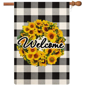 Welcome Garden Flag Spring Summer