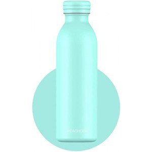 20oz Stainless Steel Water Bottle - Double Walled Vacuum Insulated - Keeps Hot for 12 & Cold for 24 Hours - BPA-Free - Leak Proof Reusable - Thermo Flask for Sports, Work, Yoga, Outdoor (Clear Blue)