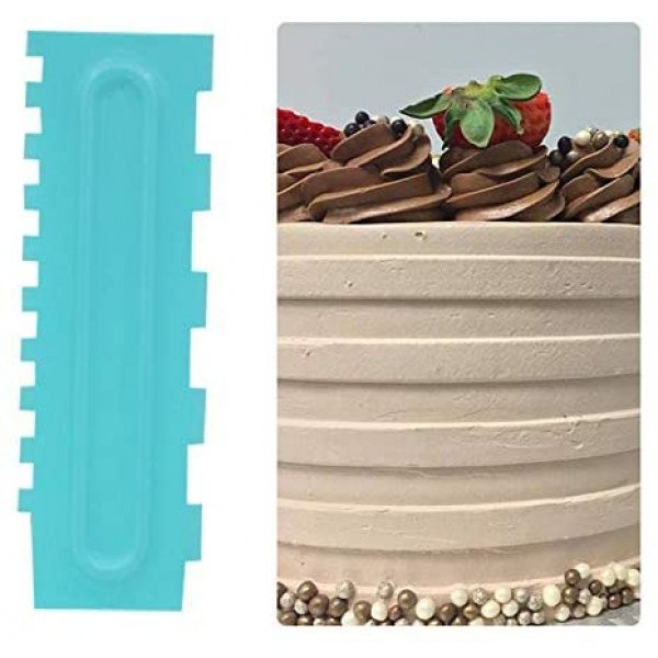Cake Scraper Set, Decorating Comb and Icing Smoother - Image 3