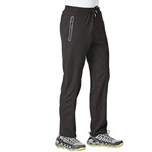 YSENTO Men's Quick Dry Lightweight Breathable Hiking Running Athletic Pants Zipper Pockets