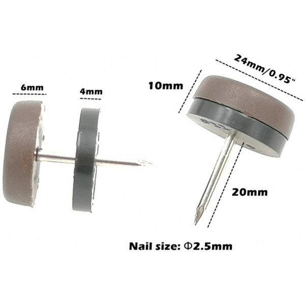 ,Nail-on Nylon Slider Pad Floor Protector - Image 3