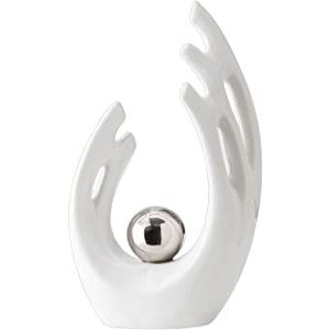 FJS Modern Art Ceramic Statue Home Decor Accents Table Decoration for Living Room Office Dining Room Kitchen Cabinets Apartment