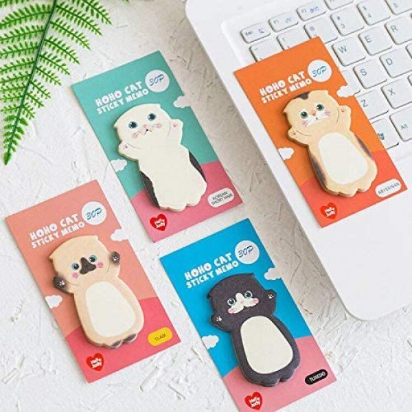 Cat Stationery Set, 6 Gel Pens - Image 2