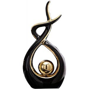 Norrclp Home Decor Modern Abstract Art Ceramic Statue Table Decorations for Dining Room Living Room Office Centerpiece