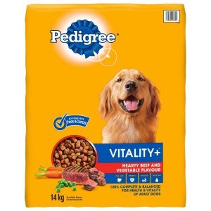 PEDIGREE VITALITY+ Hearty Beef and Vegetable Flavour Dog Dry 14kg