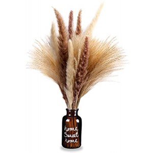 60 Pcs Pampas Grass Decor, Natural Dried Dried Flowers?Artificial Flowers Plants for Wedding Kitchen Yard Home Decor, Boho Pampas Grass.