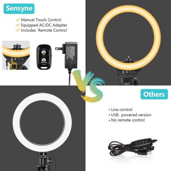 10'' Ring Light Tripod Stand,  LED Circle Lights - Image 3