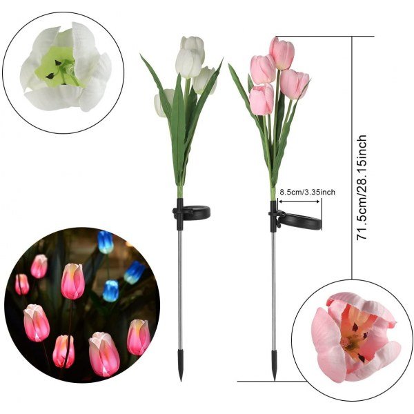 Solar Garden Stake Lights, SOUBUN - Image 3