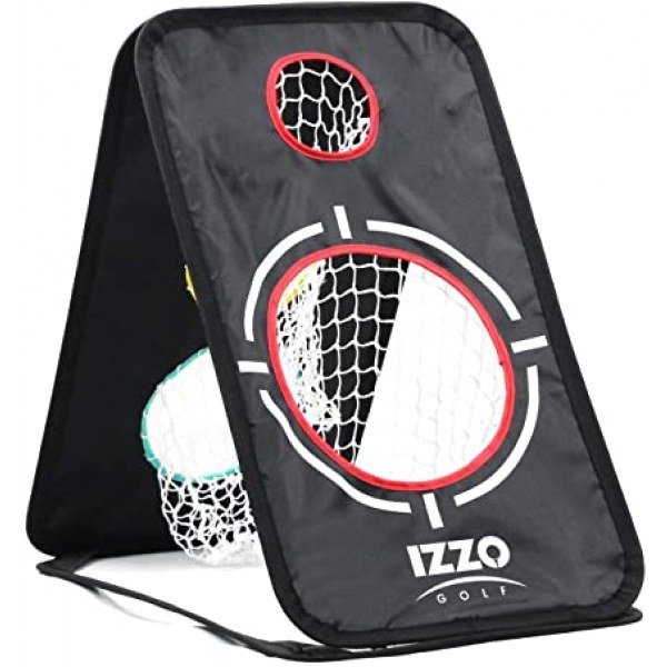 Izzo Golf A-Frame Chipping Practice Net Indoor/Outdoor - Golf Chipping Practice Training Net Designed to Improve Chipping Accuracy