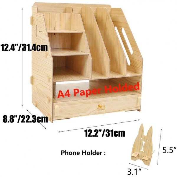SUPANT Office Desk Organizer With Drawer Set & Accessories - Image 3