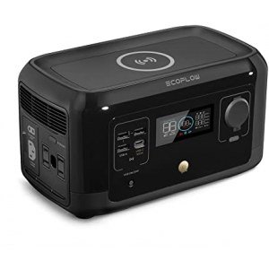 EF ECOFLOW RIVER mini (wireless) 210Wh Portable Power Station, Fast Charging, Sports AC, DC, Wireless Pad, and USB Outlets, Solar Generator (Solar Panel Not Included) for Outdoors, Travel & Camping
