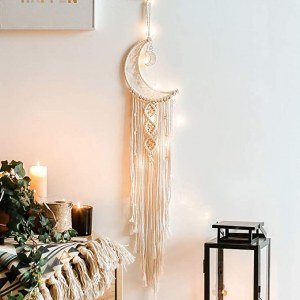 Moon Dream Catcher, Dream Catcher, Bohemian Dream Catcher, Home Decor, Room Decor, Gifts for mom, Gifts for Women.