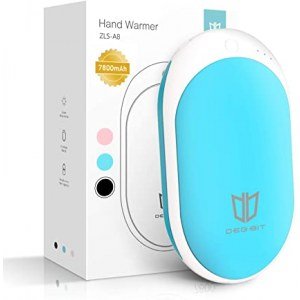 DEGBIT 3s Quick Heating 7800mAh Rechargeable Hand Warmer, 6-12H Long-Lasting Portable Electric Hand Warmers, USB Power Bank, Reusable Pocket Heater for Outdoor Sports, Winter Gifts for Men & Women