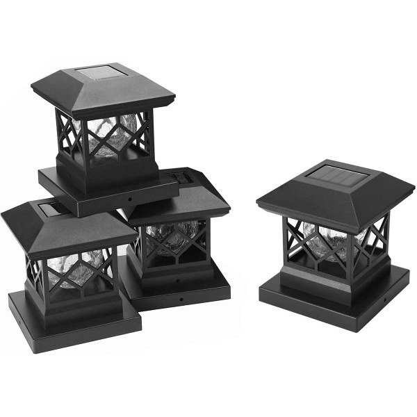 TWINSLUXES Solar Post Cap Lights Outdoor