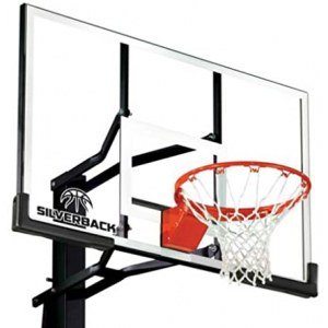 Silverback In-Ground Basketball Hoops, Adjustable Height Tempered Glass Backboard and Pro-Style Flex Rim