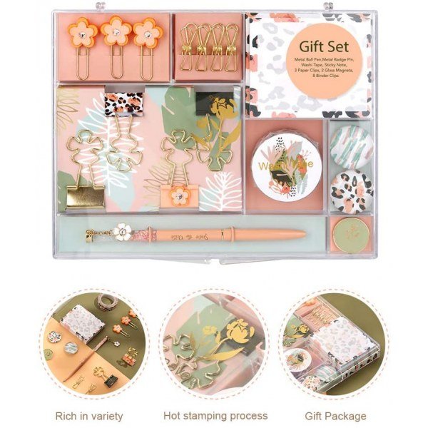 MultiBey Stationary Set Leopard Flower Style - Image 3