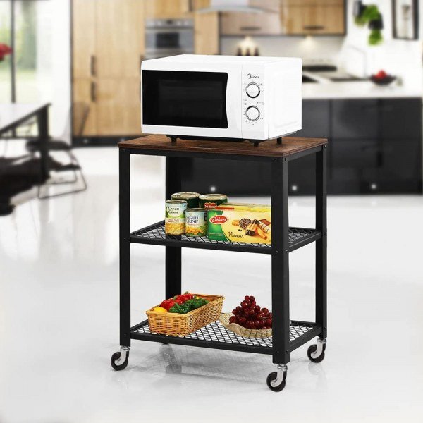 Wood Look Accent Furniture with Metal Frame - Image 3