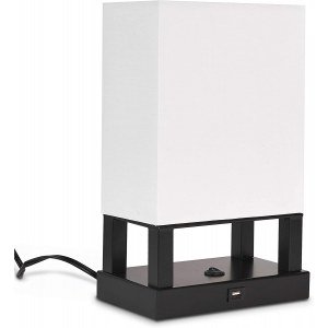 Legged Table Lamp with Fabric Shade