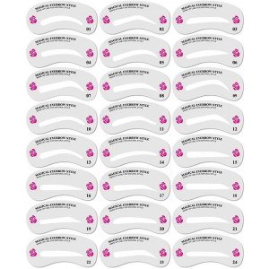 ifferent Styles Eyebrow Shaping Stencils,