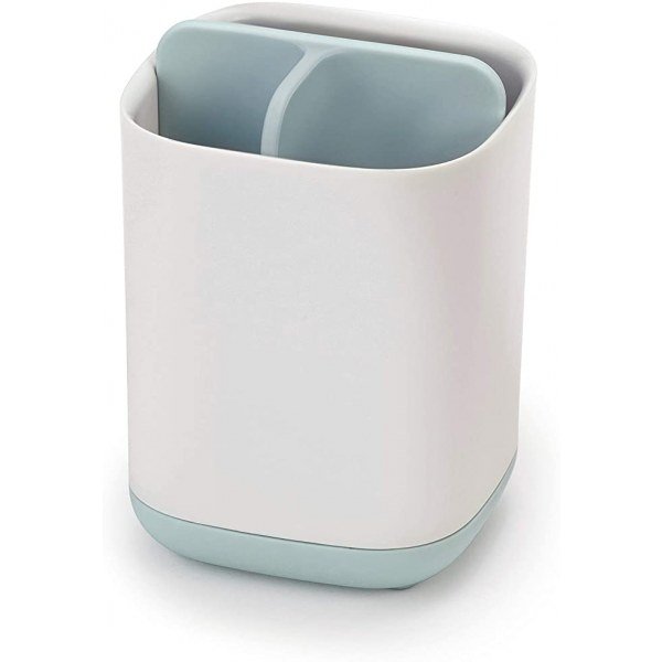 Joseph Joseph 70500 EasyStore Toothbrush Holder Bathroom Storage Organizer Caddy, Small, Blue