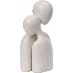 Quoowiit Resin Character Statues Home Decor for Living Room, Abstract Statue Collectible Figurines Home Office Bookshelf Desktop Decor-140 White