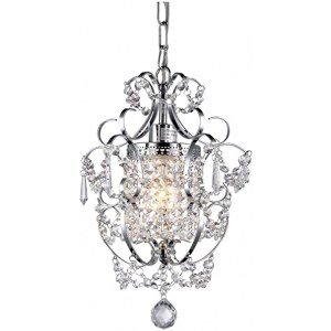 Whse of Tiffany RL4025 Jess Crystal Chandelier, 1 11" x 15", Chrome