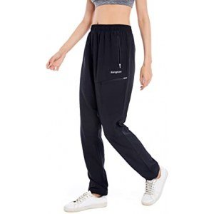 Rangsun Women's Trousers Spandex Outdoor Black Joggers Quick Dry Hiking Pants Athletic Workout Casual