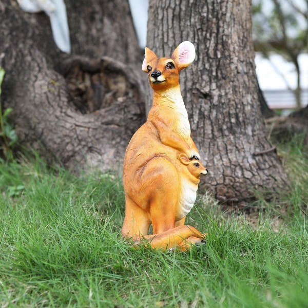 Kangaroo Garden Decor Animal Statue - Image 3