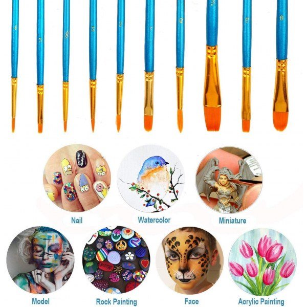 Acrylic Paint Brushes Set - Image 3