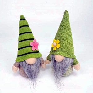 SCNWQ St.Patrick?s Day Gnome Decoration, Irish Green Plush Elf Doll Home Decor Cute Lucky Clover Leprechaum Ornament for Irish Festival Home Decoration Gift