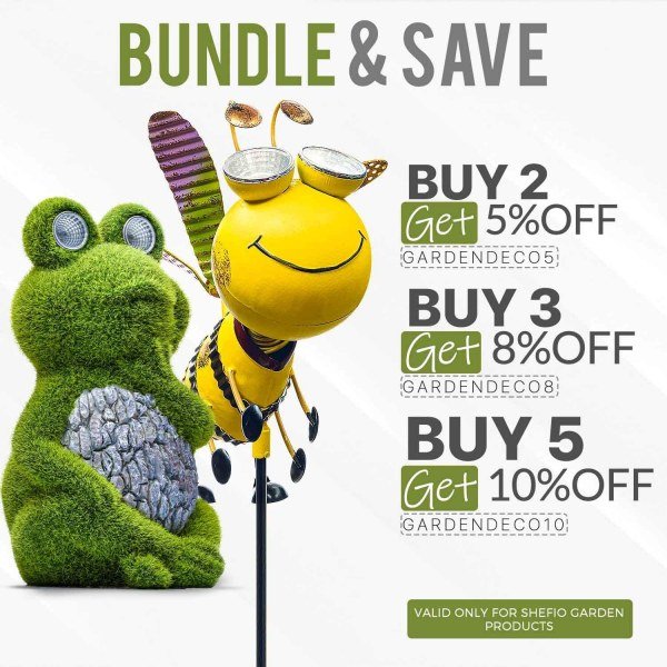 Solar Garden Stake Lights - Bee - Image 3