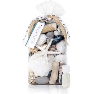 ANDALUCA Pacific Isles Scented Seashell Potpourri | Made in California Beach Home D?cor | Large 20 oz Bag + Fragrance Vial | Scents Sandalwood and Coconut Blooms