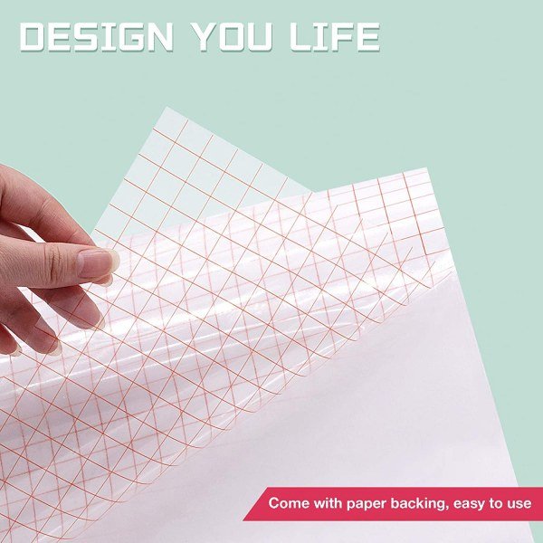 Clear Vinyl Transfer Paper Tape Roll-12 x 50 - Image 3