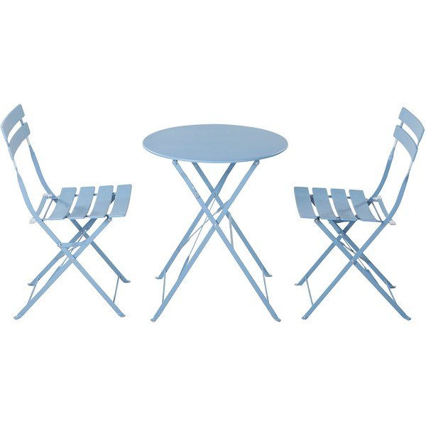 Steel Patio Bistro Set, Folding Outdoor Patio Furniture Sets