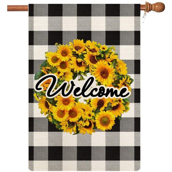 Welcome Garden Flag Spring Summer