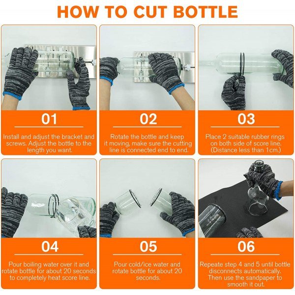 Glass Bottle Cutter, Glass Cutter Tool Kit - Image 3